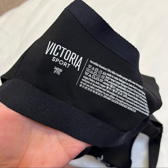 Victoria Sport Solid Black Knockout High Impact Front Close Sports Bra S… - Picture 10 of 10